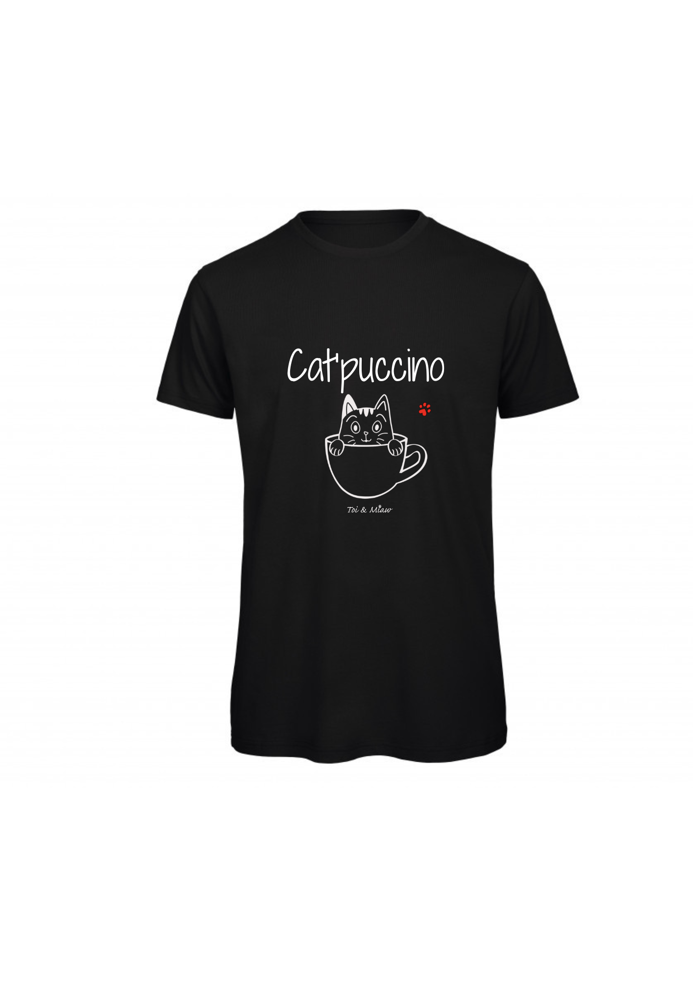 T-shirt Homme "Cat'puccino" Toi & Miaw