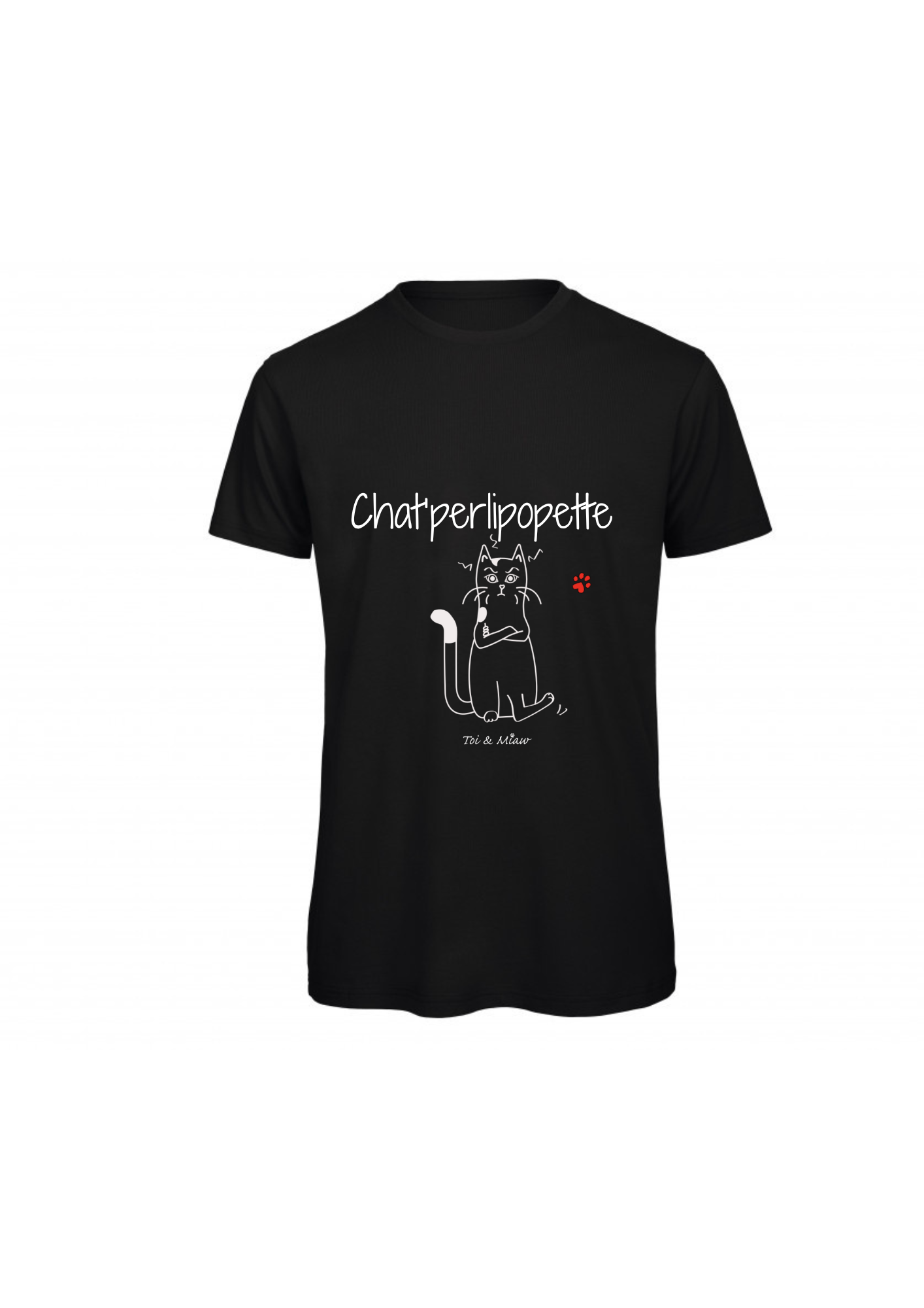 T-shirt Homme "Chat'perlipopette" Toi & Miaw