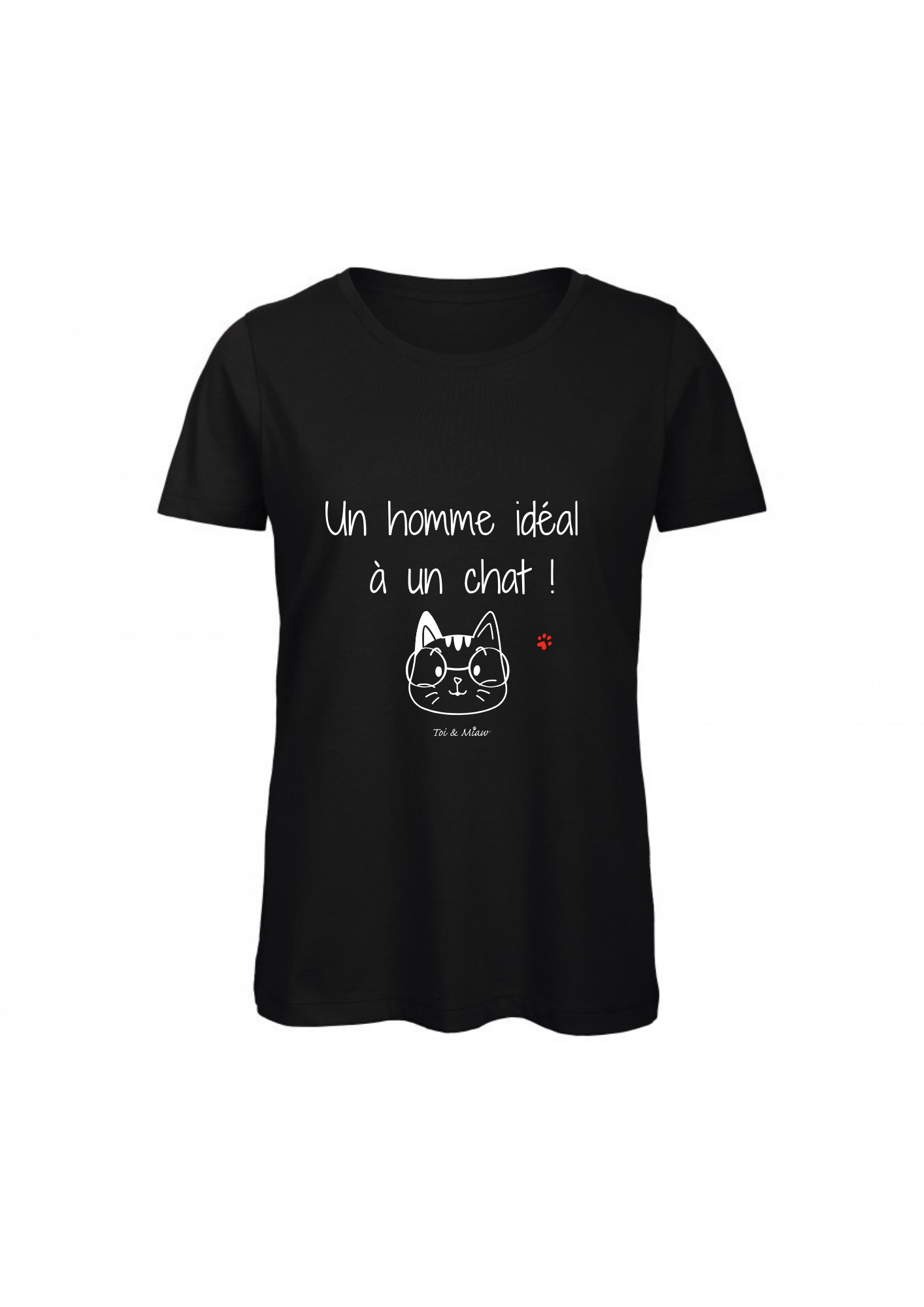 T-shirt Homme "Un homme idéal à un chat" Toi & Miaw