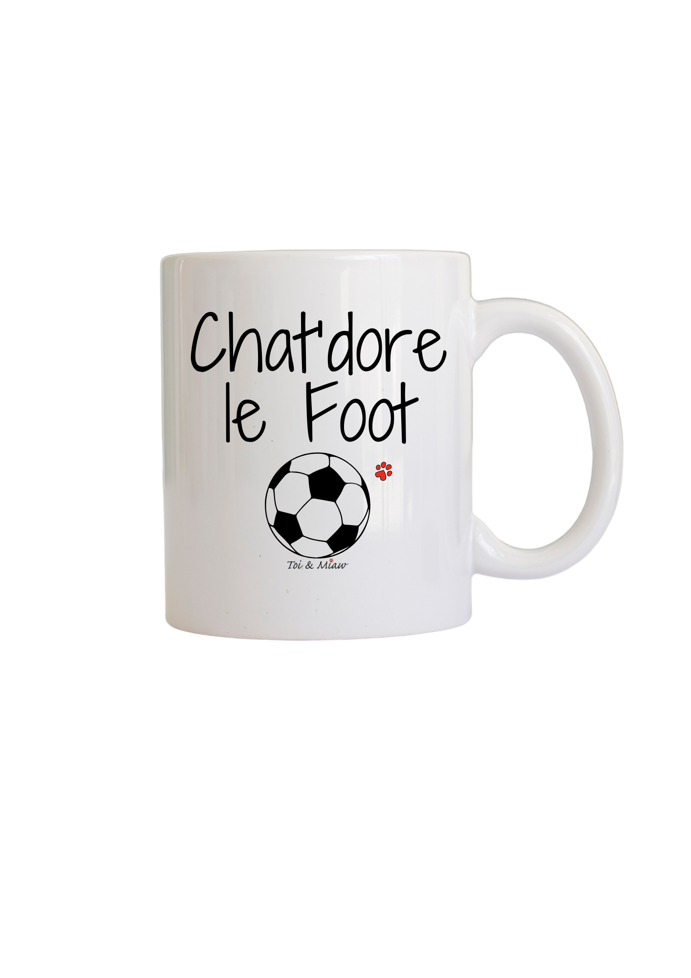 Mug "Chat'dore le foot" Toi & Miaw