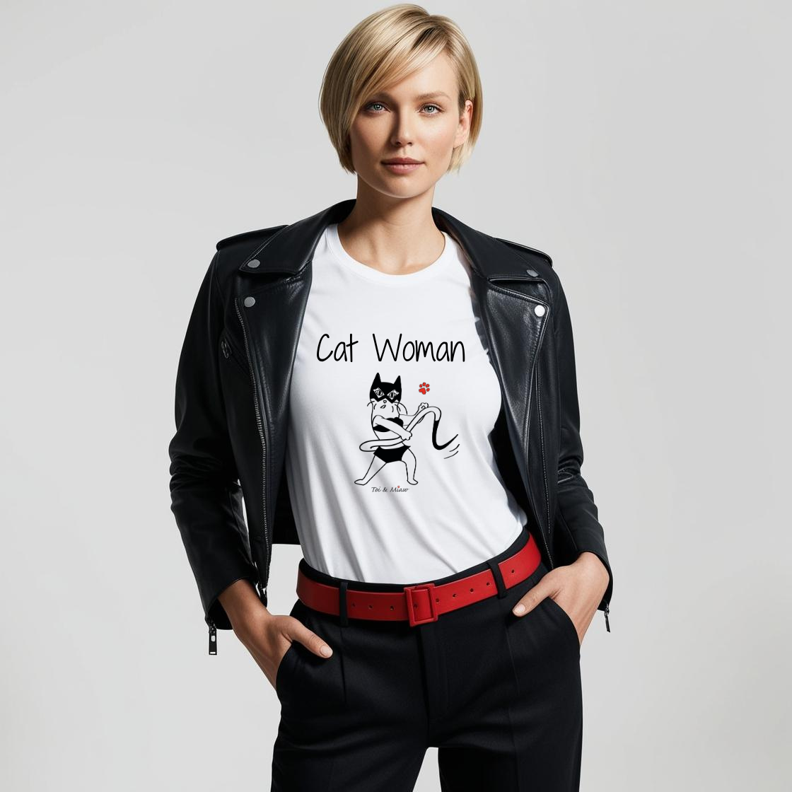 Tee-shirt Femme "Cat' Woman" Toi & Miaw