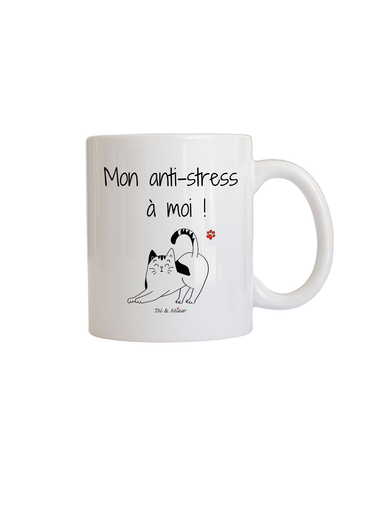 Mug "Mon anti-stress à moi" Toi & Miaw