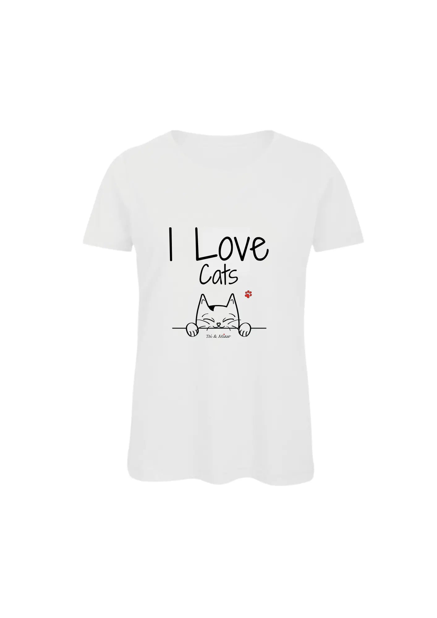 Tee-shirt Femme "I love Cats" Toi & Miaw