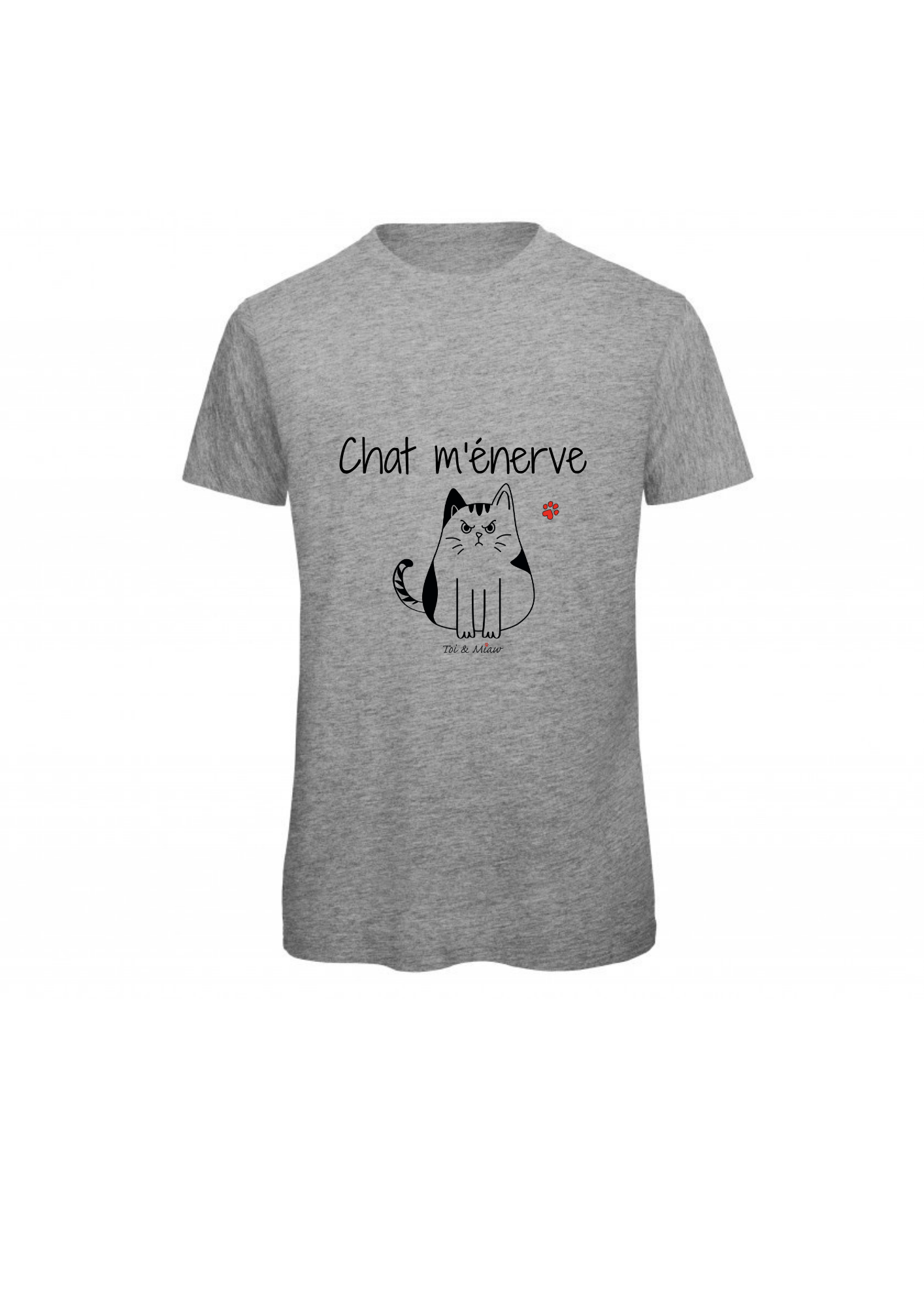 T-shirt Homme "Chat m'énerve" Toi & Miaw