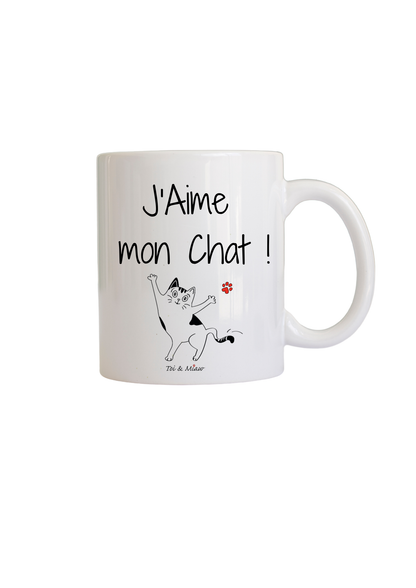 Mug "J'aime mon chat" Toi & Miaw