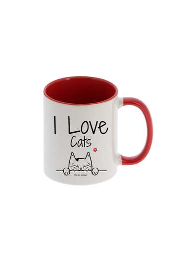 Mug "I love Cats" Toi & Miaw