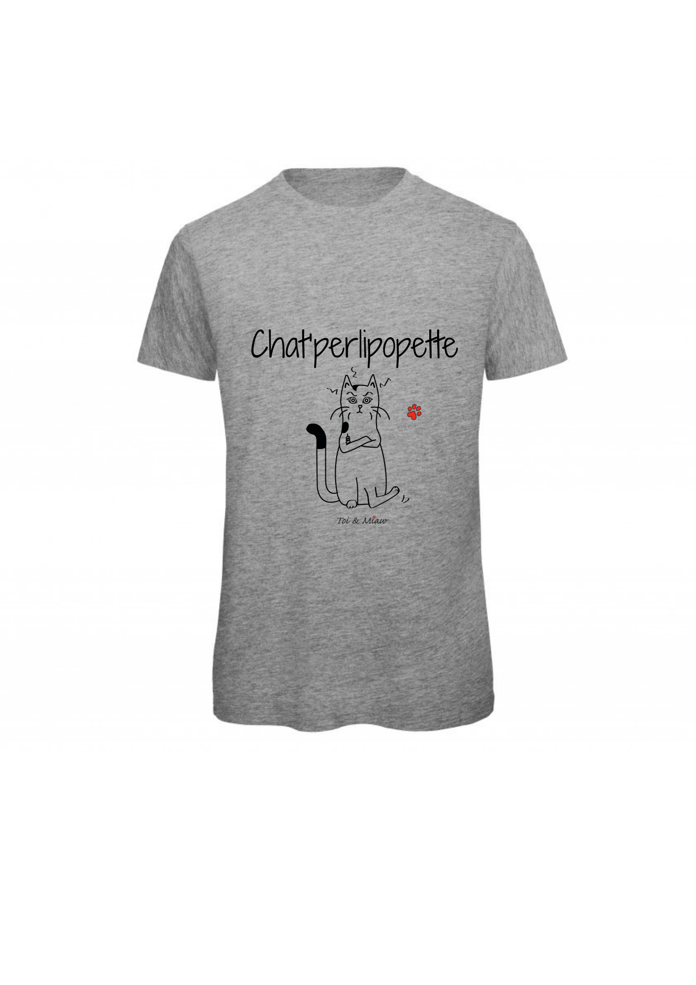 T-shirt Homme "Chat'perlipopette" Toi & Miaw