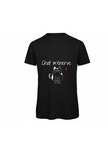 T-shirt Homme "Chat m'énerve" Toi & Miaw