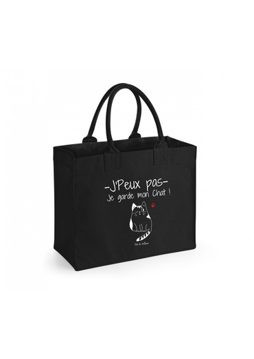 Sac shopping "J'peux pas je garde mon chat" Toi & Miaw
