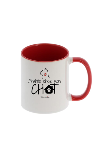 Mug "J'habite chez mon chat" Toi & Miaw