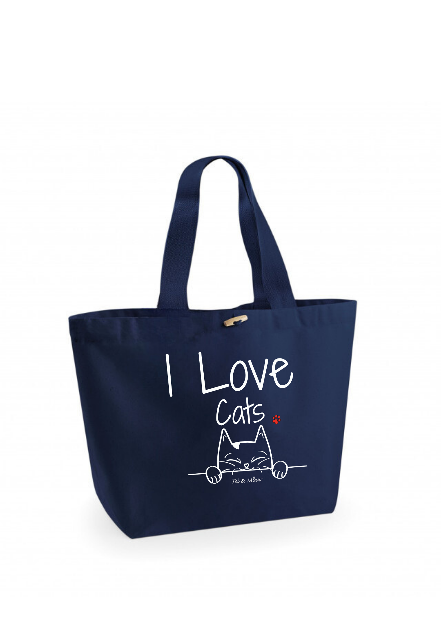 Sac Cabas "I love Cats" Toi & Miaw
