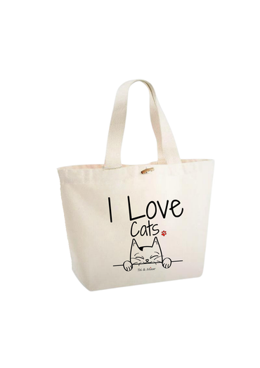 Sac Cabas "I love Cats" Toi & Miaw