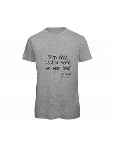 T-shirt Homme "Mon chat c'est la moitié de mon âme" Toi & Miaw