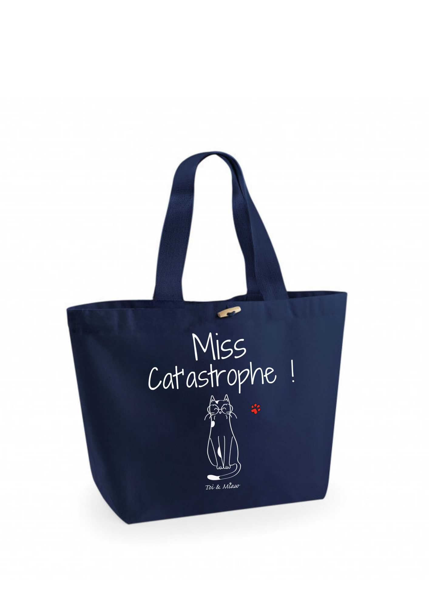 Sac Cabas "Miss cat'tastrophe" Toi & Miaw