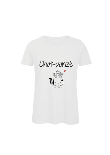 Tee-shirt Femme "Chat-panzé" Toi & Miaw