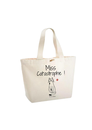 Sac Cabas "Miss cat'tastrophe" Toi & Miaw