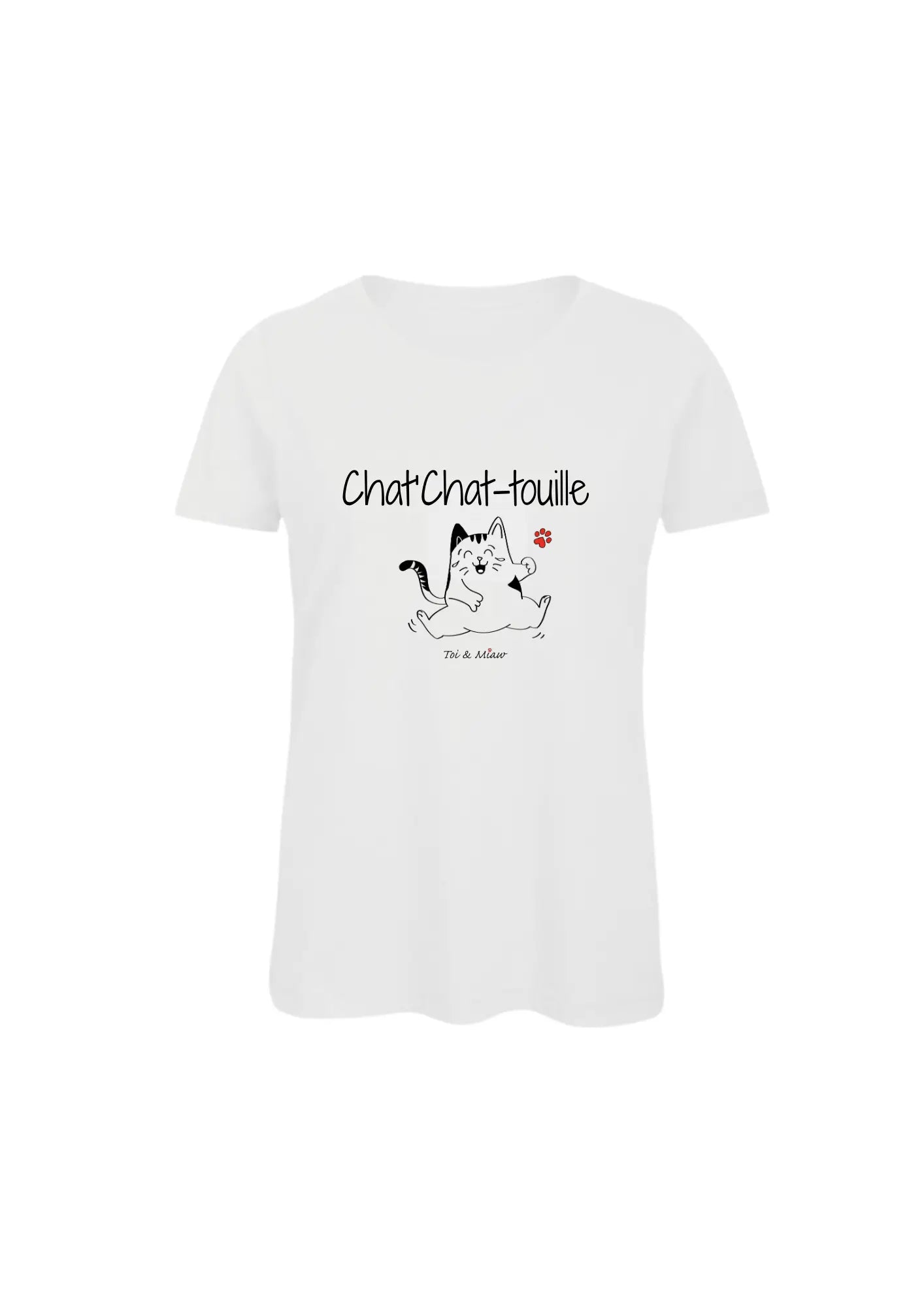 Tee-shirt Femme "Chat-chat-touille" Toi & Miaw
