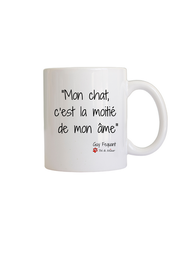 Mug "Mon chat, c'est la moitié de mon âme" Toi & Miaw