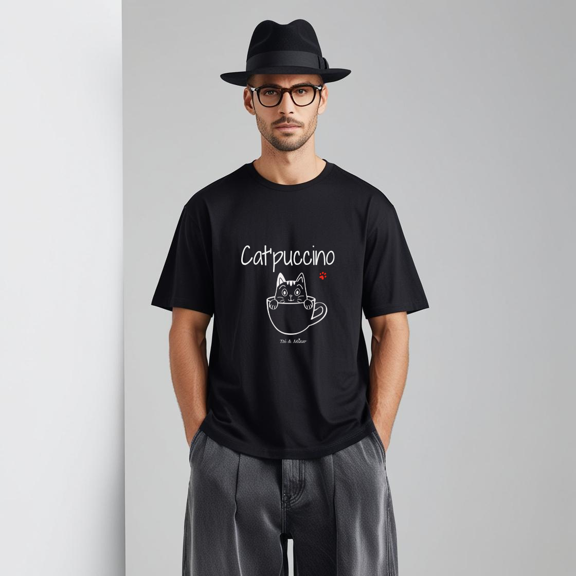T-shirt Homme "Cat'puccino" Toi & Miaw