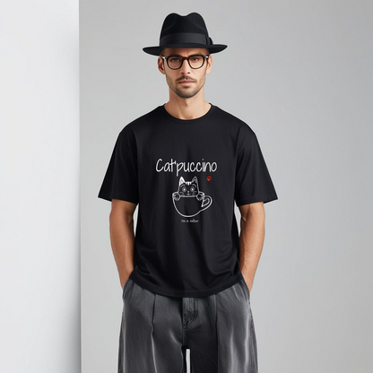 T-shirt Homme "Cat'puccino" Toi & Miaw