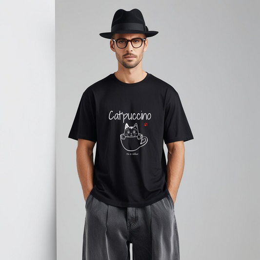 T-shirt Homme "Cat'puccino" Toi & Miaw