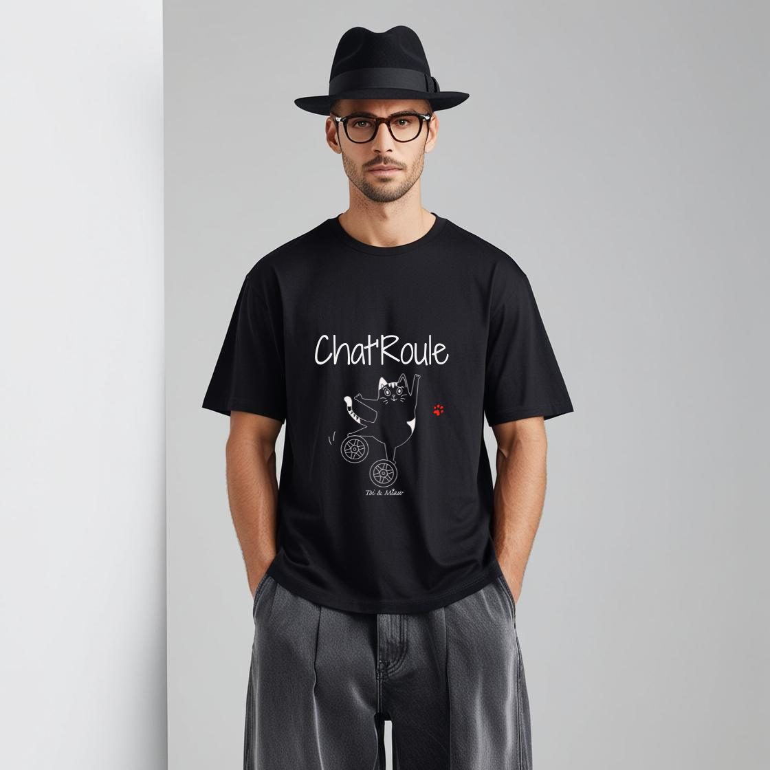T-shirt Homme "Chat roule" Toi & Miaw