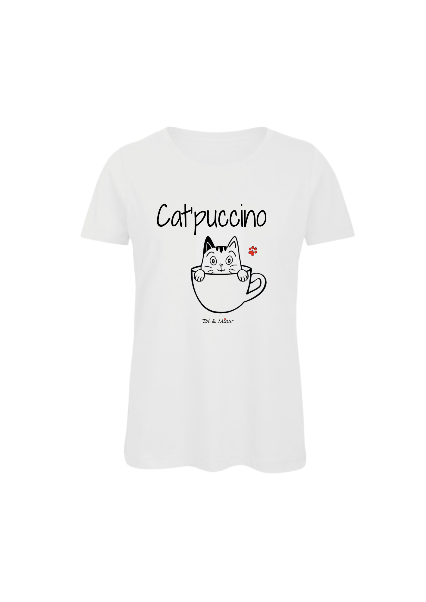 Tee-shirt Femme "Cat'puccino" Toi & Miaw