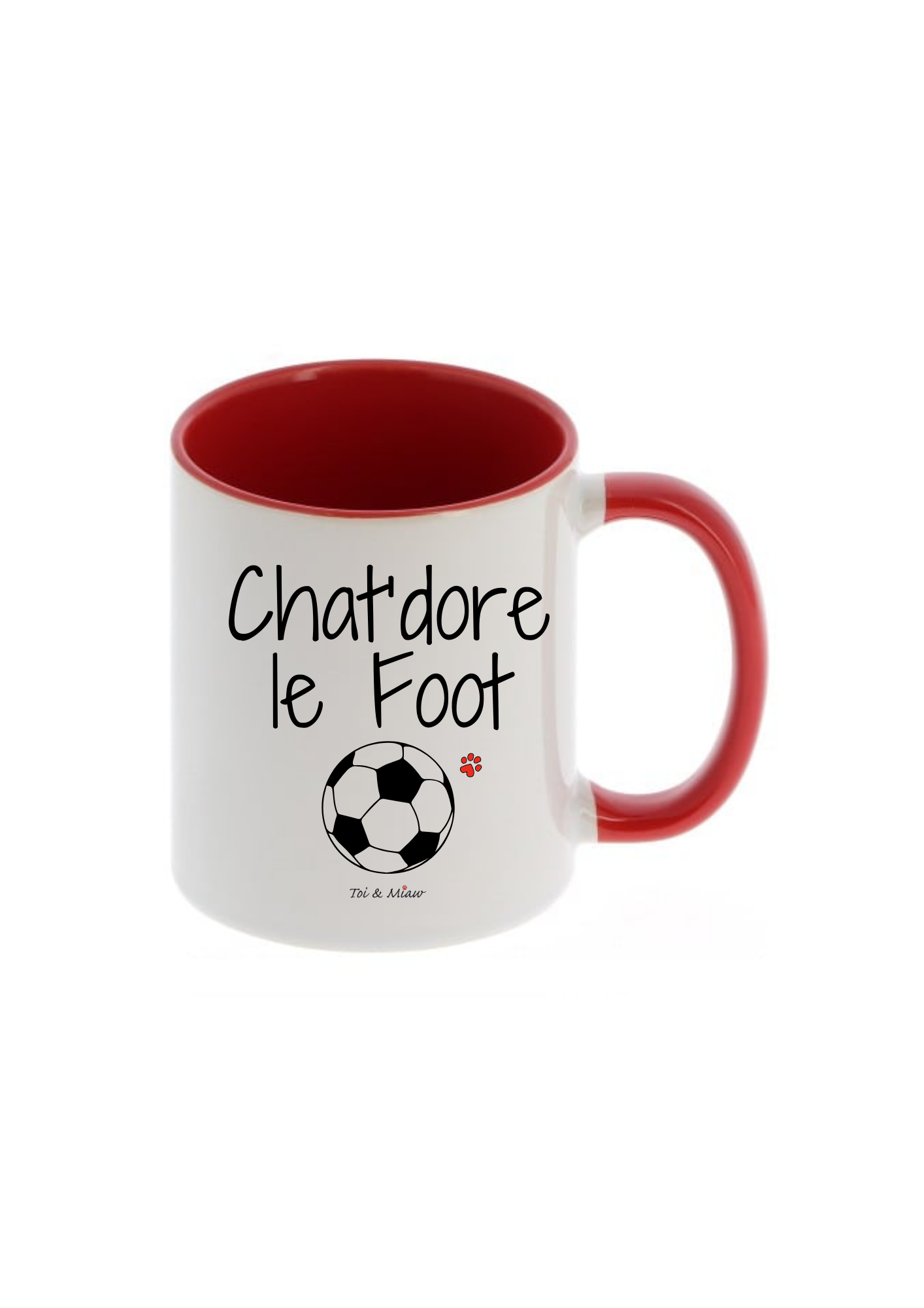 Mug "Chat'dore le foot" Toi & Miaw