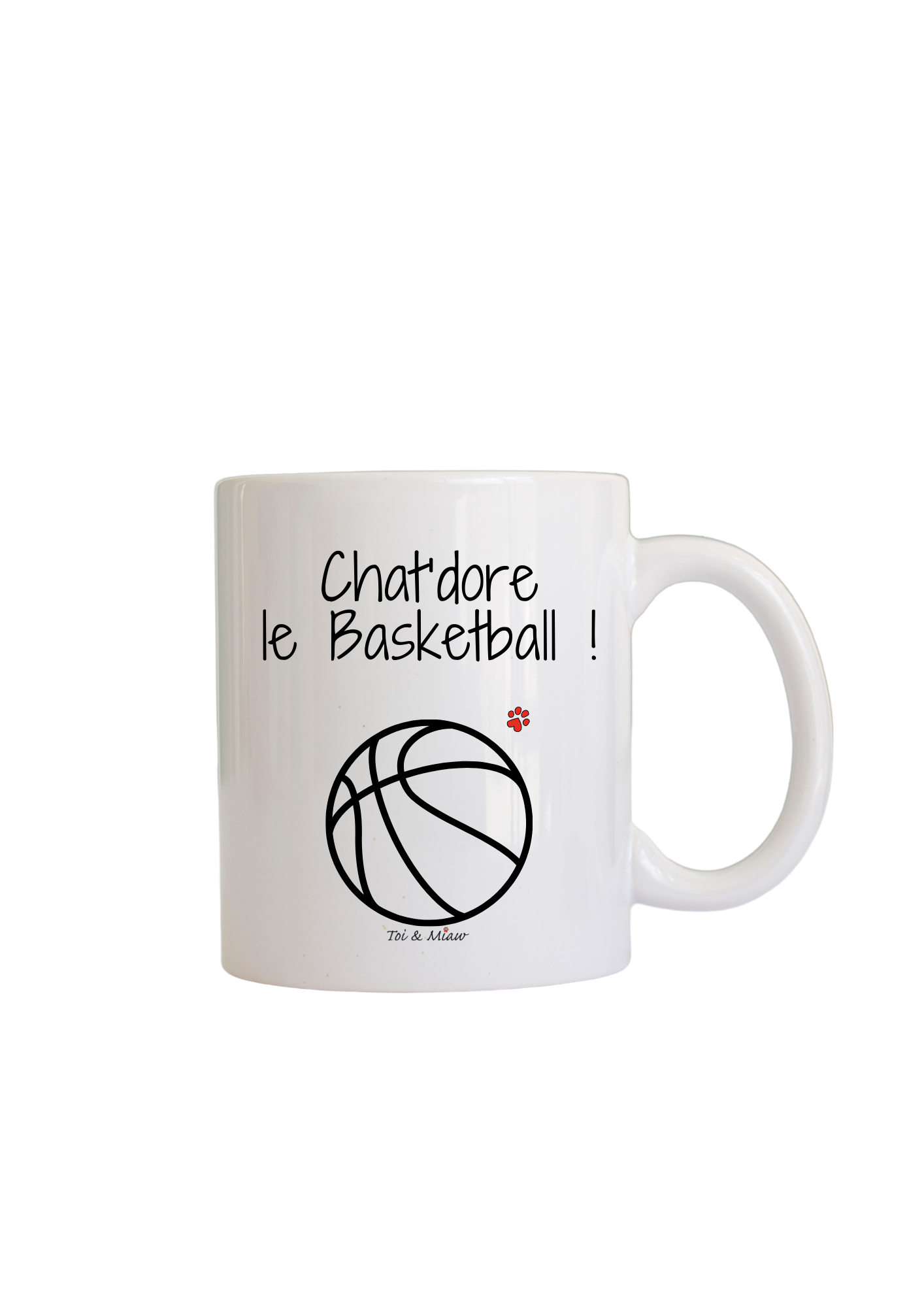 Mug "Chat'dore le basketball" Toi & Miaw