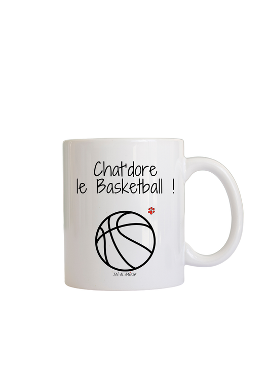 Mug "Chat'dore le basketball" Toi & Miaw