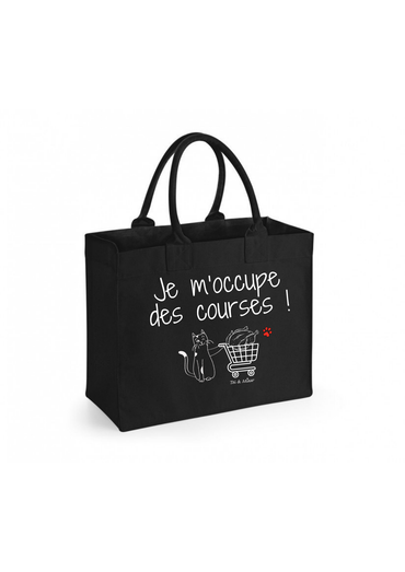 Sac shopping "Je m'occupe des courses" Toi & Miaw