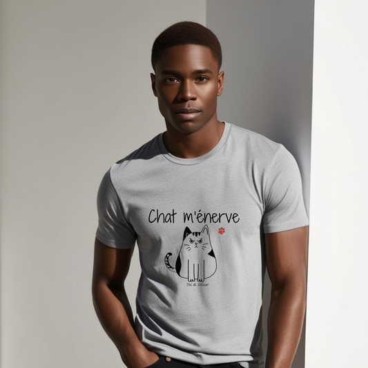 T-shirt Homme "Chat m'énerve" Toi & Miaw