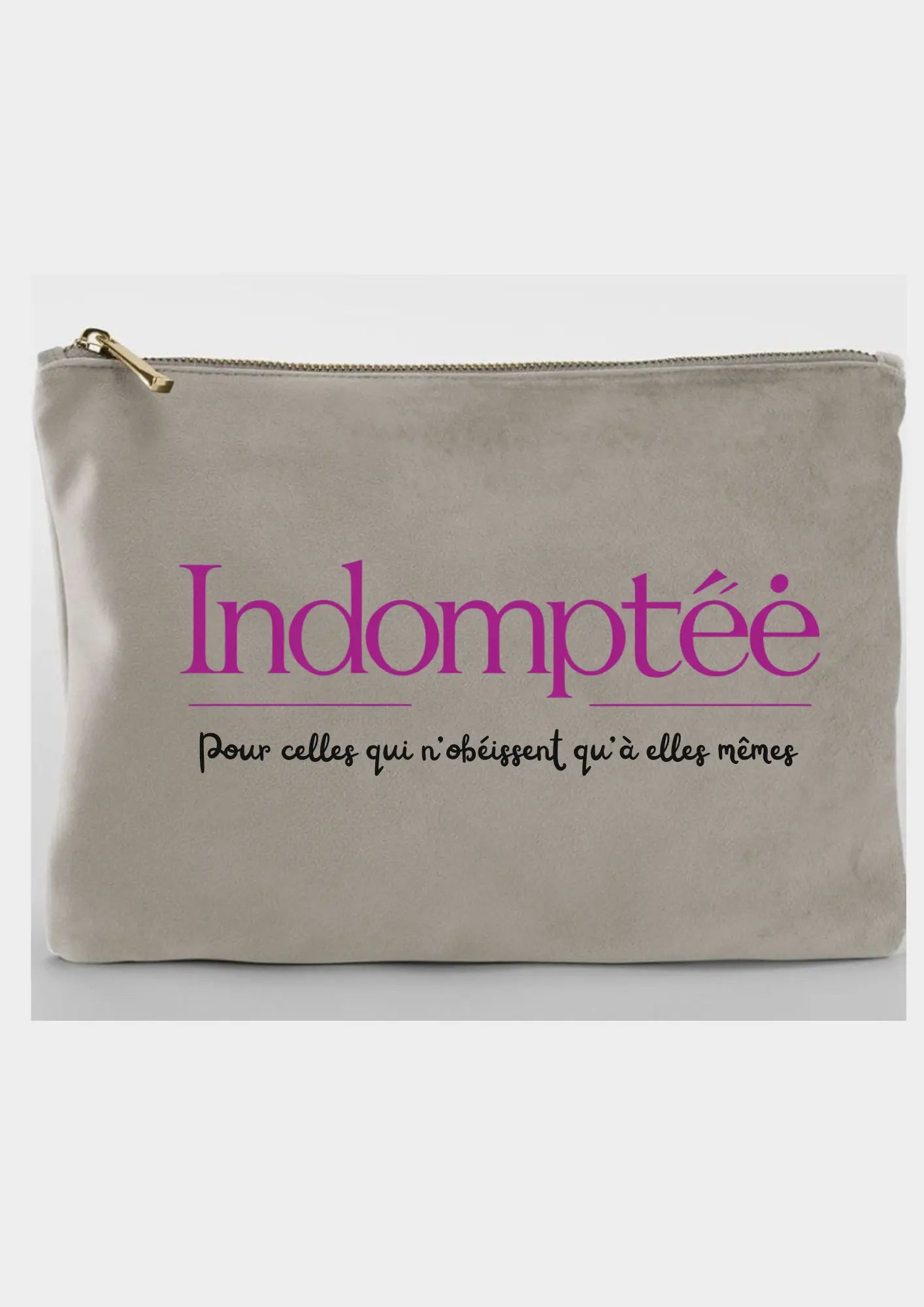 Grande Pochette en velours "Indomptée" Indomptée