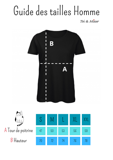 T-shirt Homme "Monsieur chat" Toi & Miaw