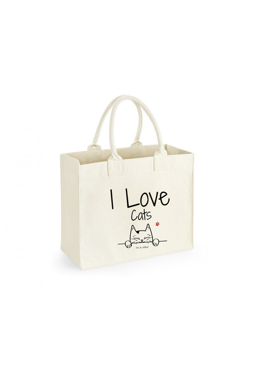 Sac shopping "I love Cats" Toi & Miaw