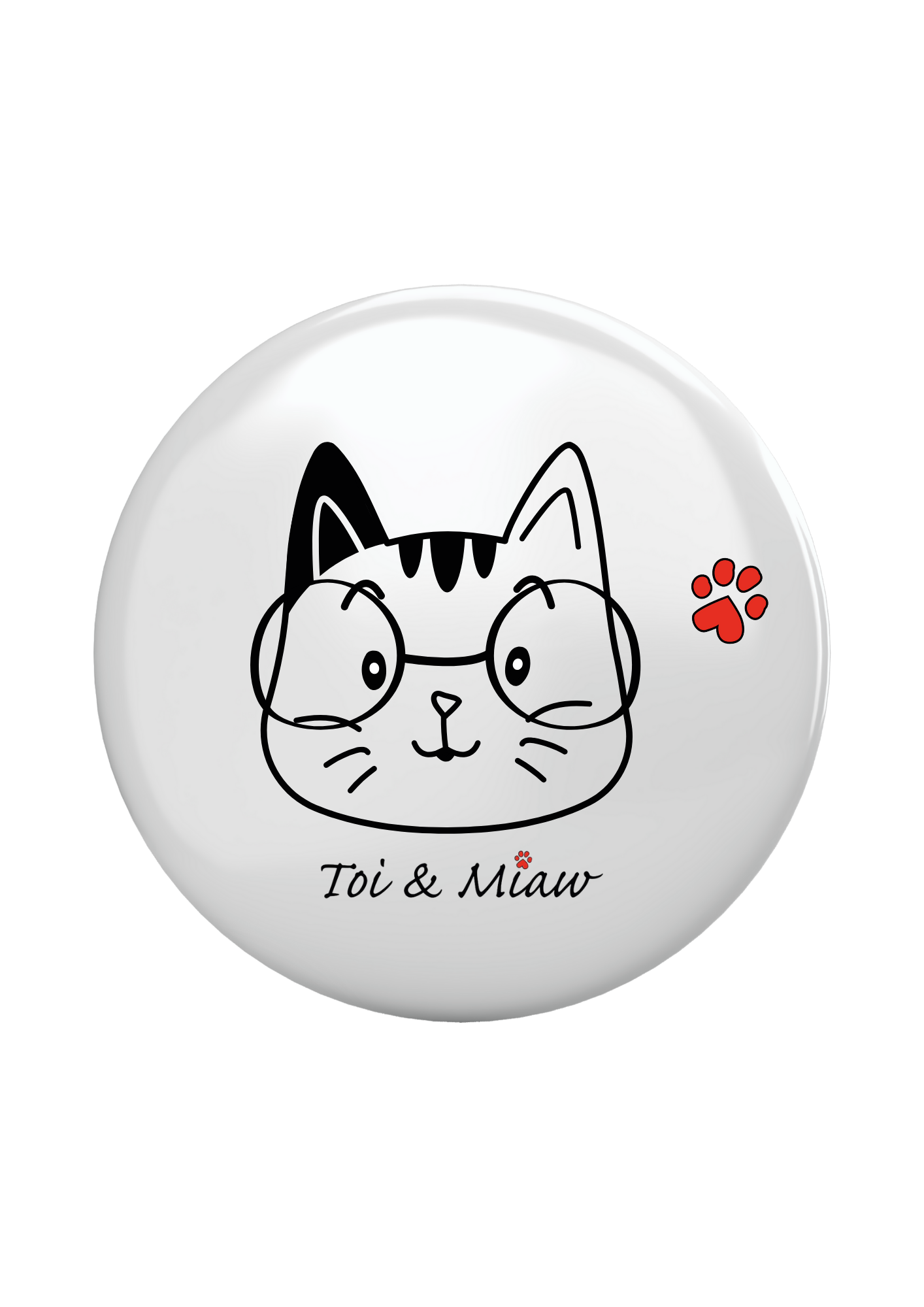 Magnet "Spykelunette" Toi & Miaw