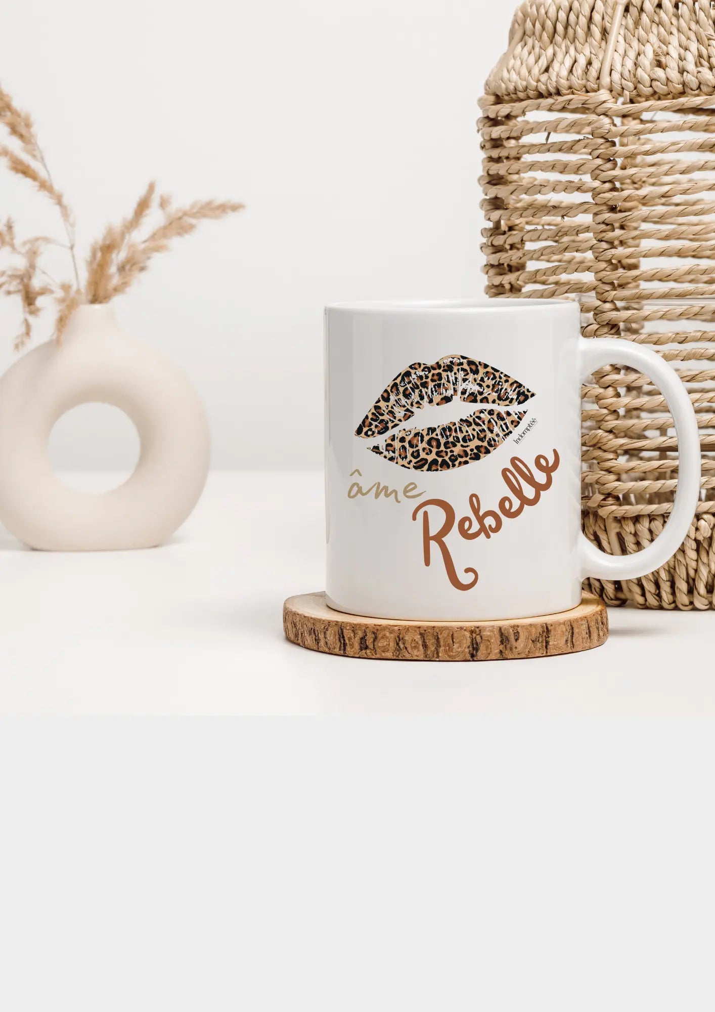 Mug blanc "âme rebelle" Indomptée