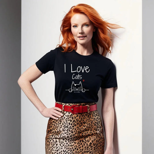 Tee-shirt Femme "I love Cats" Toi & Miaw