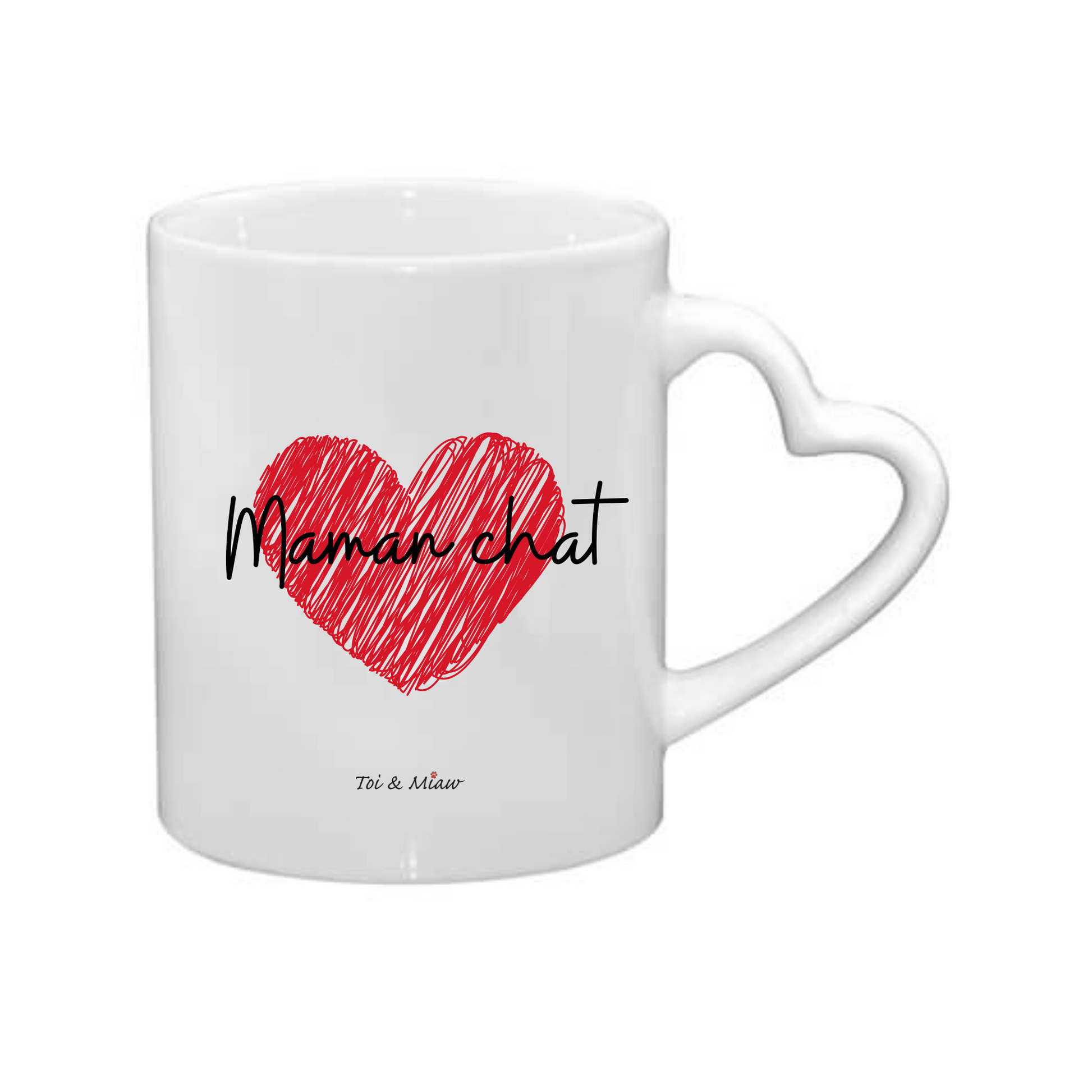 Mug Blanc "Maman chat" Toi & Miaw