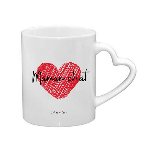 Mug Blanc "Maman chat" Toi & Miaw