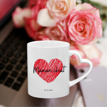 Mug Blanc "Maman chat" Toi & Miaw