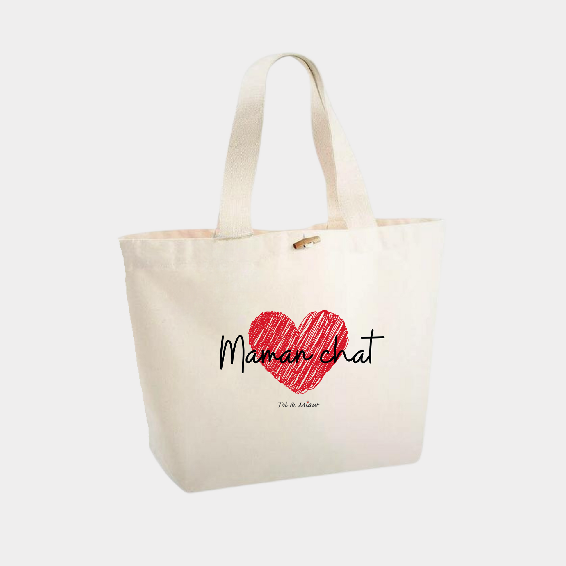 Sac Cabas "Je suis ailurophile" Toi & Miaw