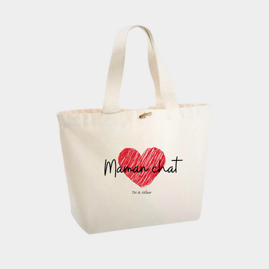 Sac Cabas "Je suis ailurophile" Toi & Miaw