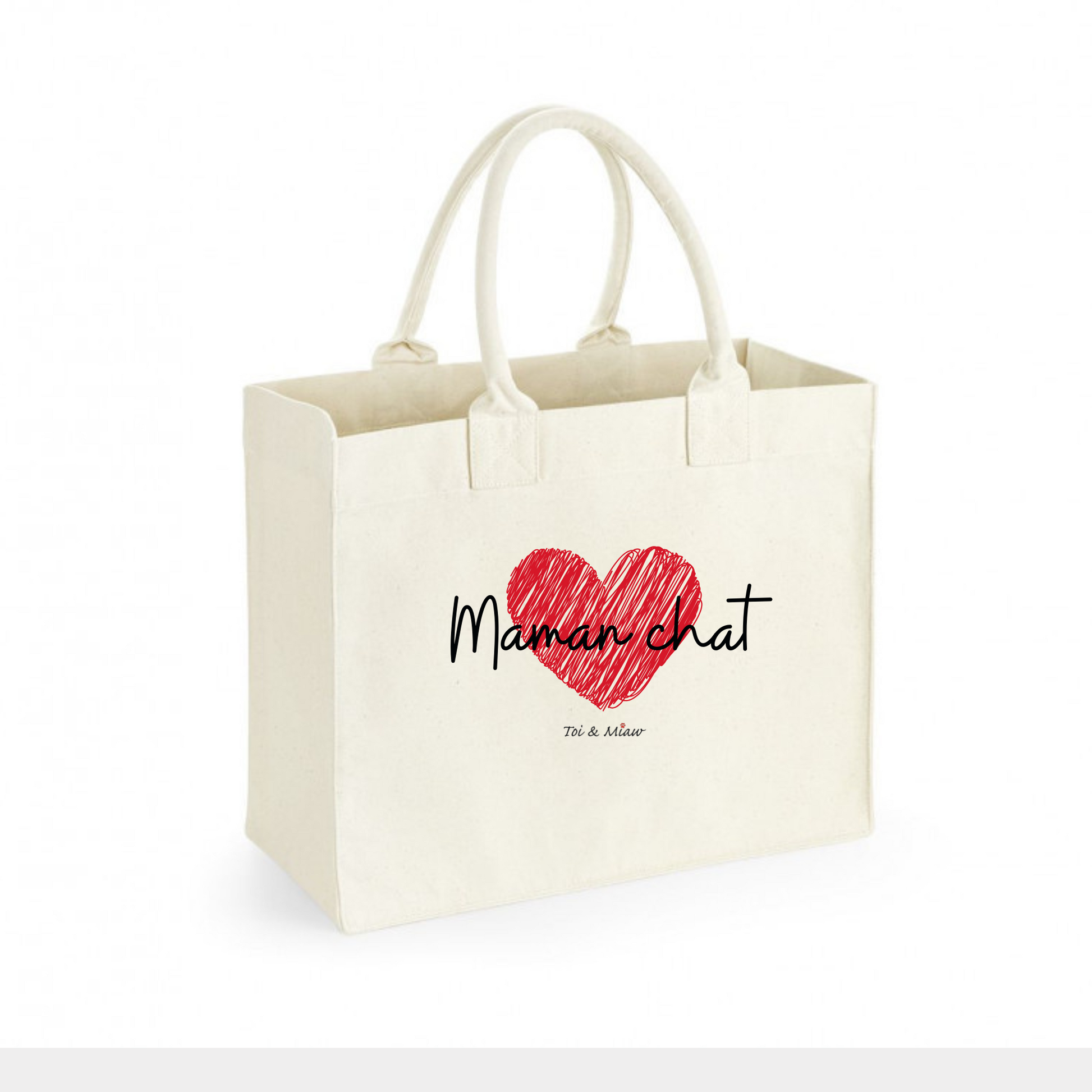 Sac shopping "Maman chat" Toi & Miaw