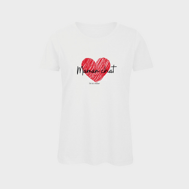 Tee-shirt Femme "Maman chat" Toi & Miaw
